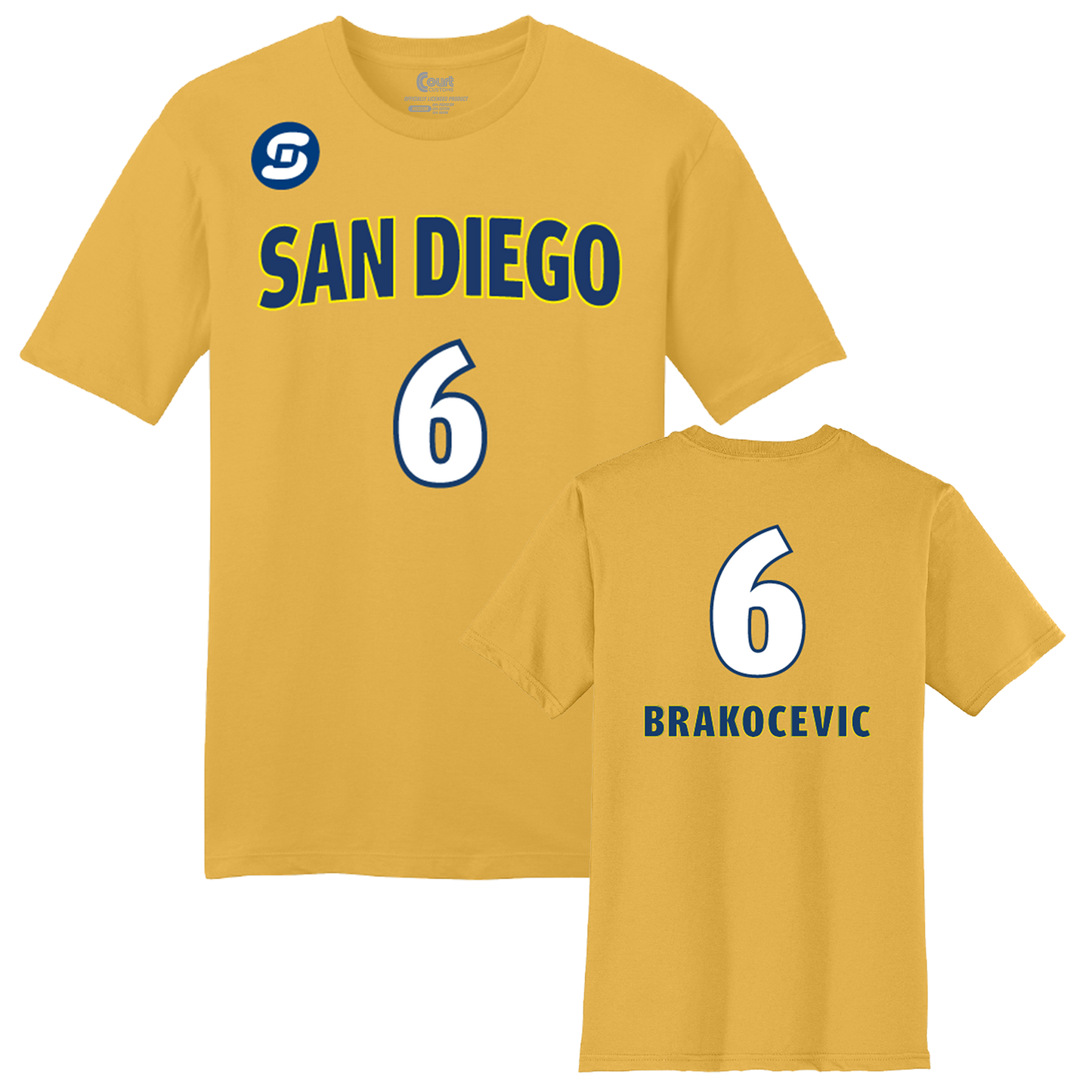 San Diego Mojo Jersey T-Shirt - Brakocevic