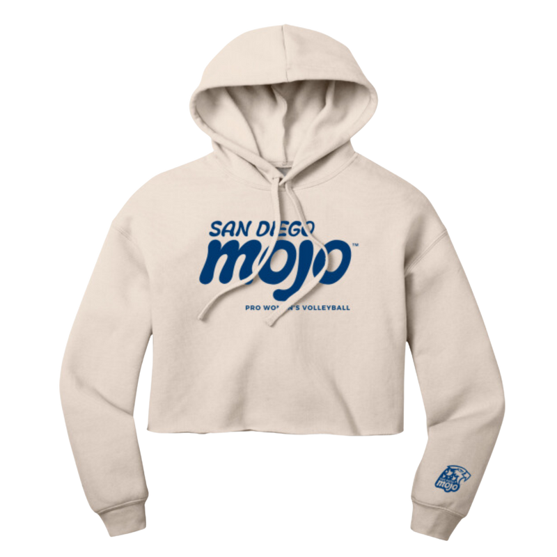 Womens Wordmark Cropped Hoodie