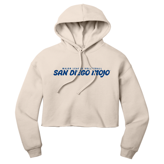 Womens Wordmark Cropped Hoodie