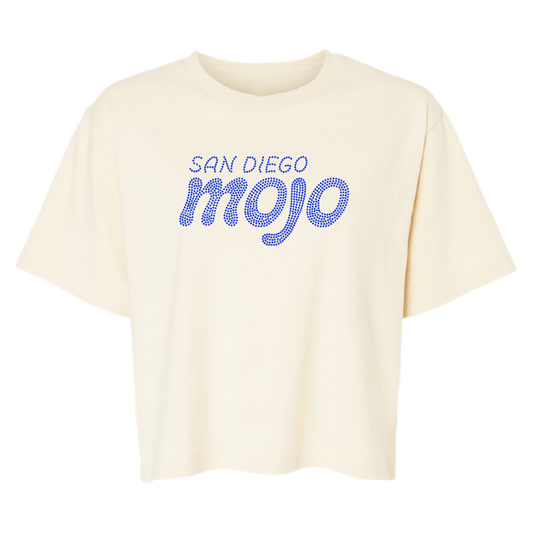 San Diego Mojo Womens Spangle T-Shirt Creme