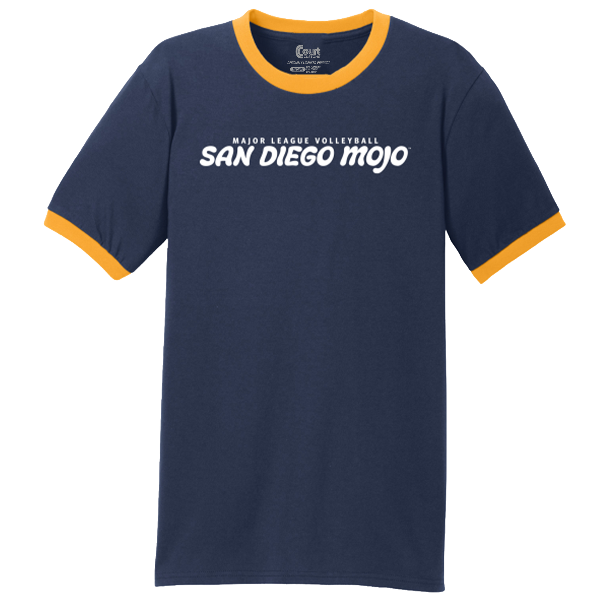 San Diego Mojo Wordmark Ringer Long Sleeve T-Shirt