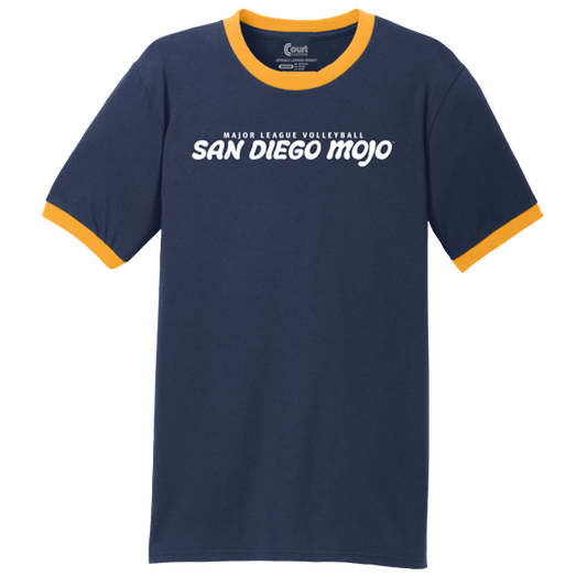 San Diego Mojo Wordmark Ringer Long Sleeve T-Shirt
