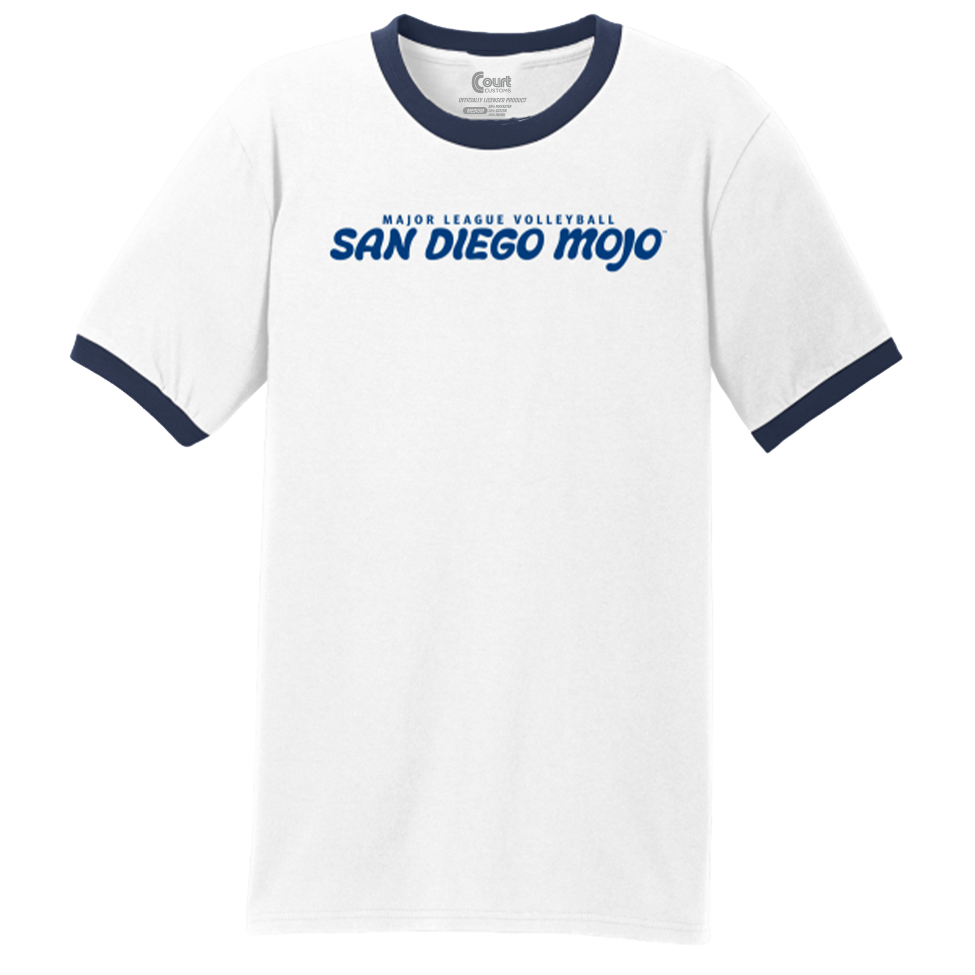San Diego Mojo Wordmark Ringer Long Sleeve T-Shirt