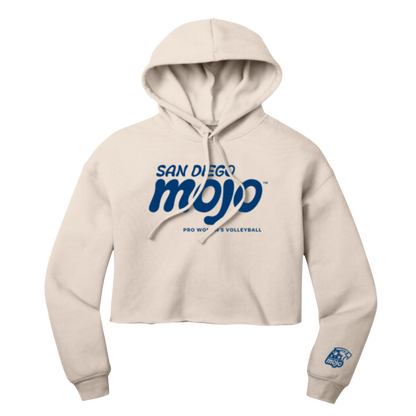 Womens Wordmark Cropped Hoodie