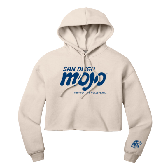 Womens Wordmark Cropped Hoodie